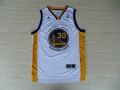 Maillot De Basket Golden State Warriors Stephen Curry 30 Tissus Sportif Fans Edition Blanc